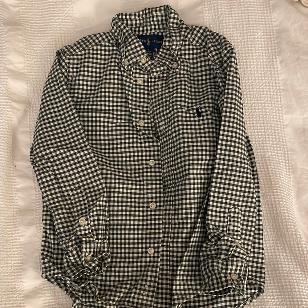 Kids Polo by Ralph Lauren Green Casual Button Down Shirt